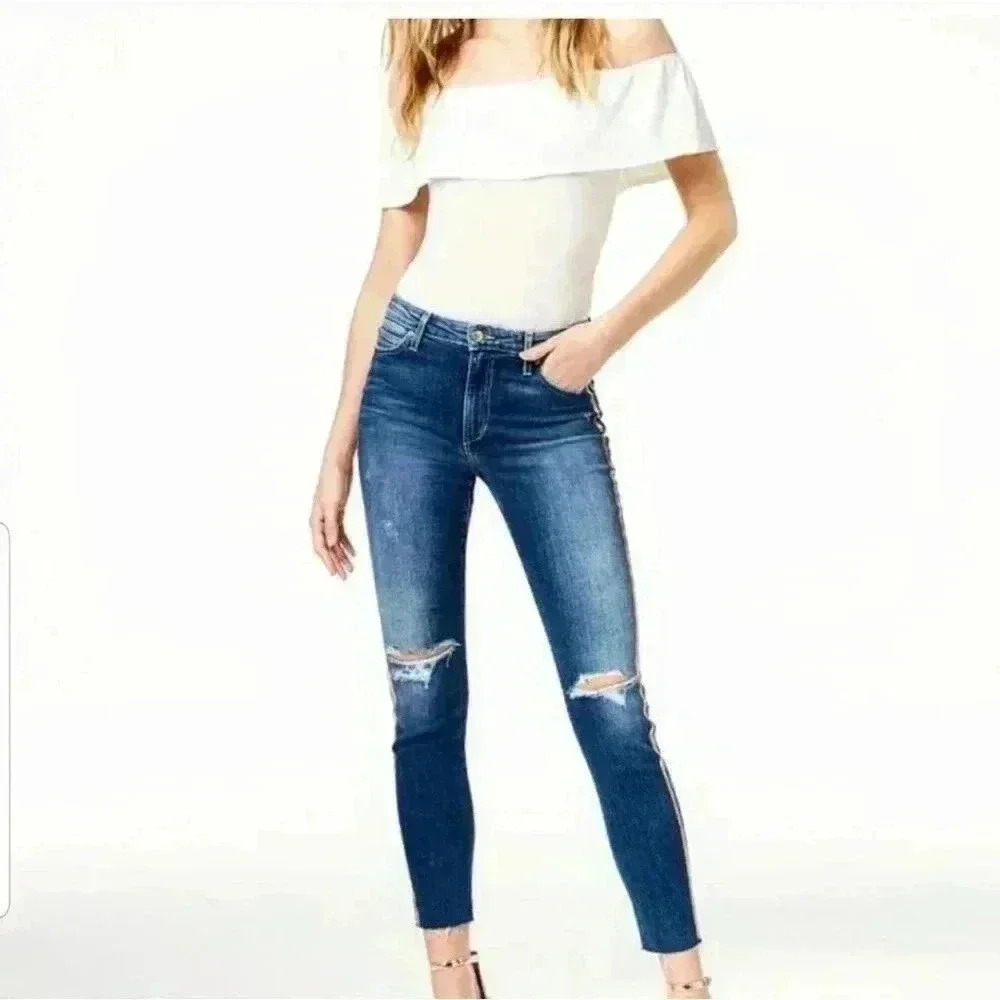 Joe's Jean Women's Sz.25 The Charlie Ankle Lenght Crop Distressed